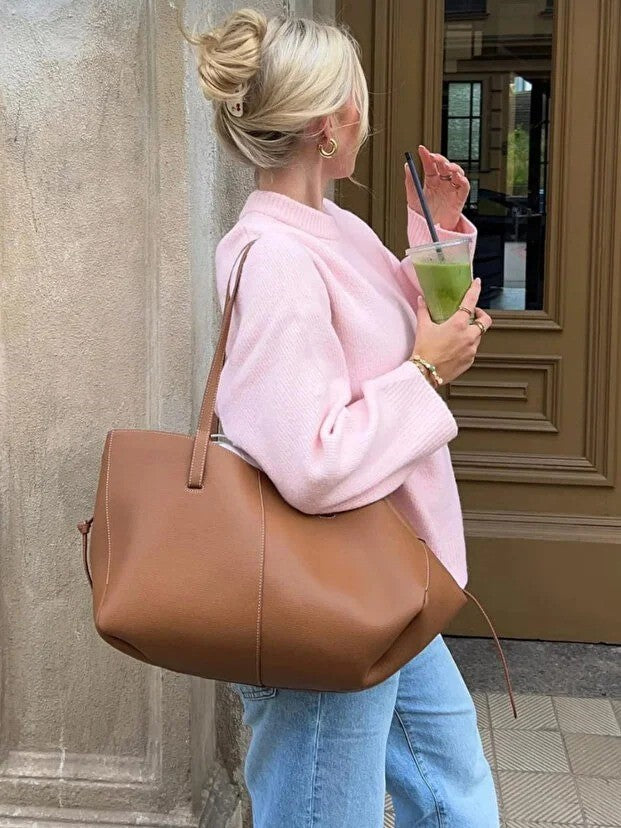 VELAROSE™ Oversize Triko Kadın Kazak