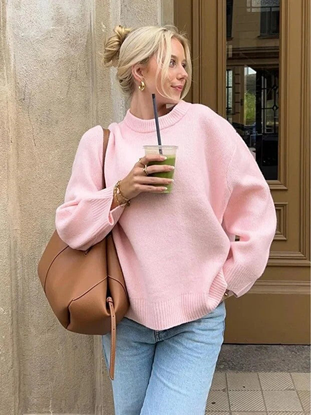 VELAROSE™ Oversize Triko Kadın Kazak